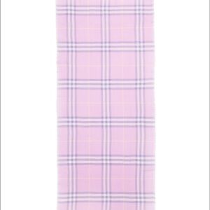 Burberry - Burberry Wide Check Lightweight Wool Scarf Color: Dawn